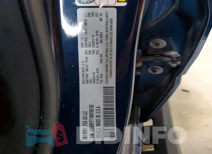 1C6SRFFT1MN766192 Photo# 12