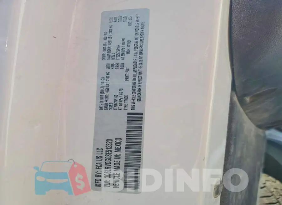 3C6LRVDG0SE512320 Photo# 13