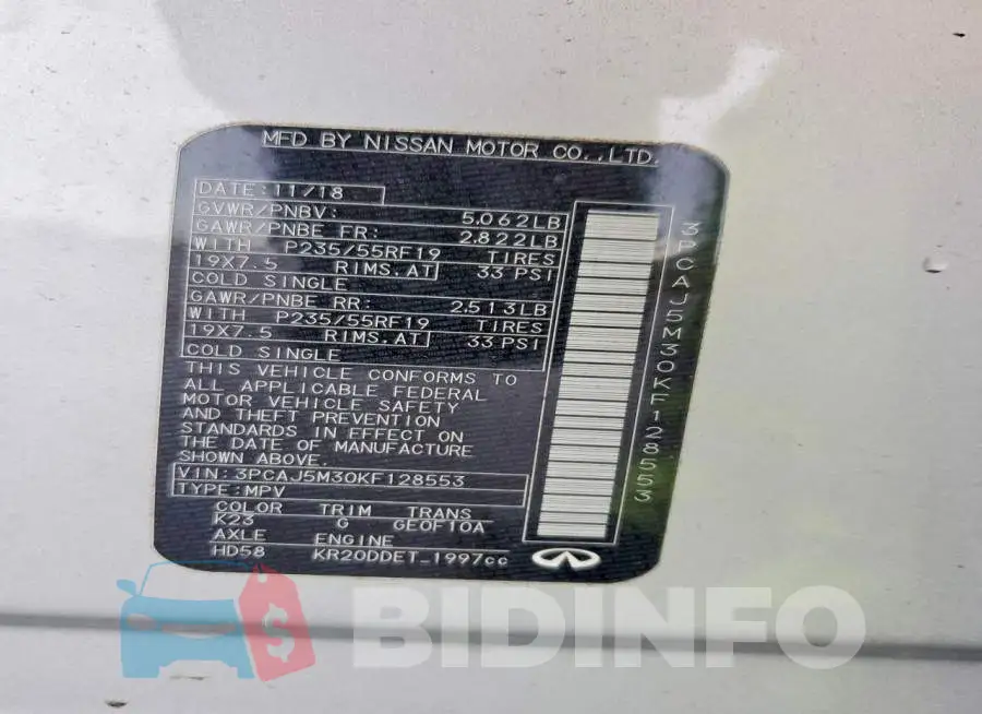 3PCAJ5M30KF128553 Photo# 13
