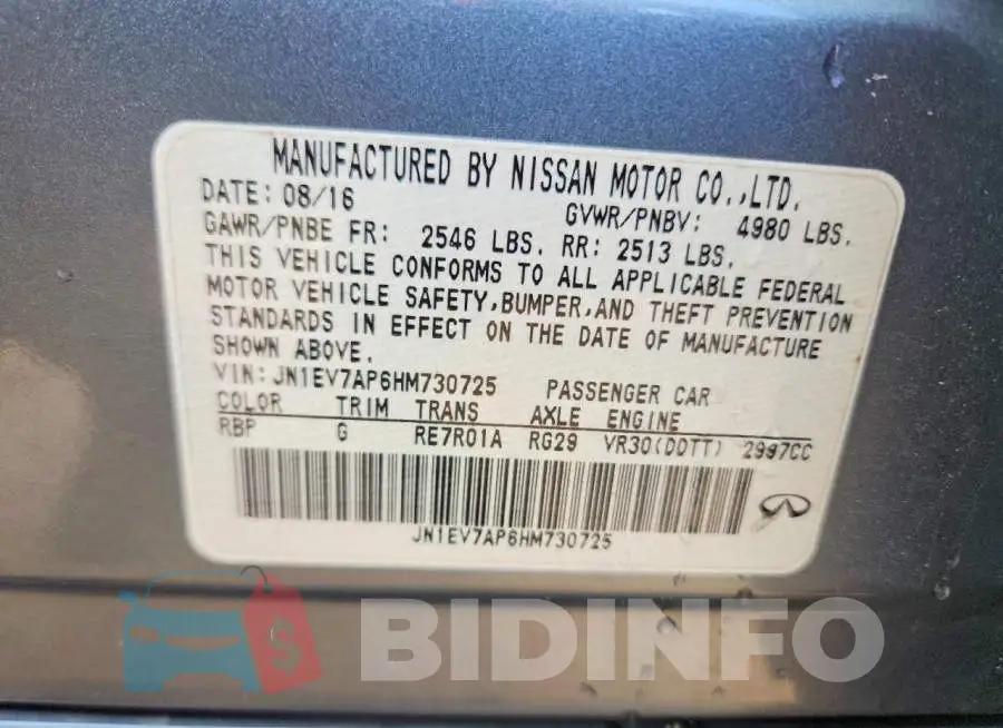 JN1EV7AP6HM730725 Photo# 12