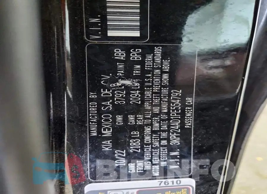 3KPF24AD1PE554792 Photo# 12