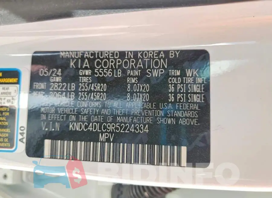 KNDC4DLC9R5224334 Photo# 13