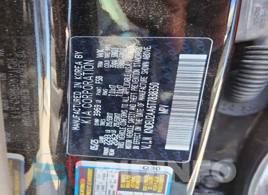 KNDEU2AA6T7838350 Photo# 12