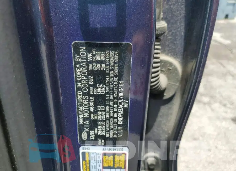 KNDPM3AC7L7800464 Photo# 12