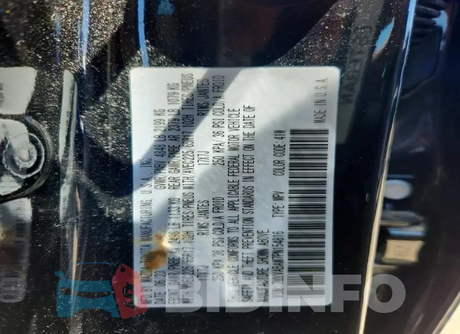 7MMVABAM7PN154816 Photo# 12