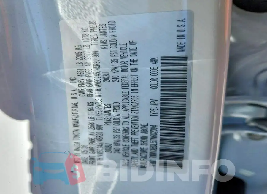 7MMVABDL5TN602094 Photo# 14