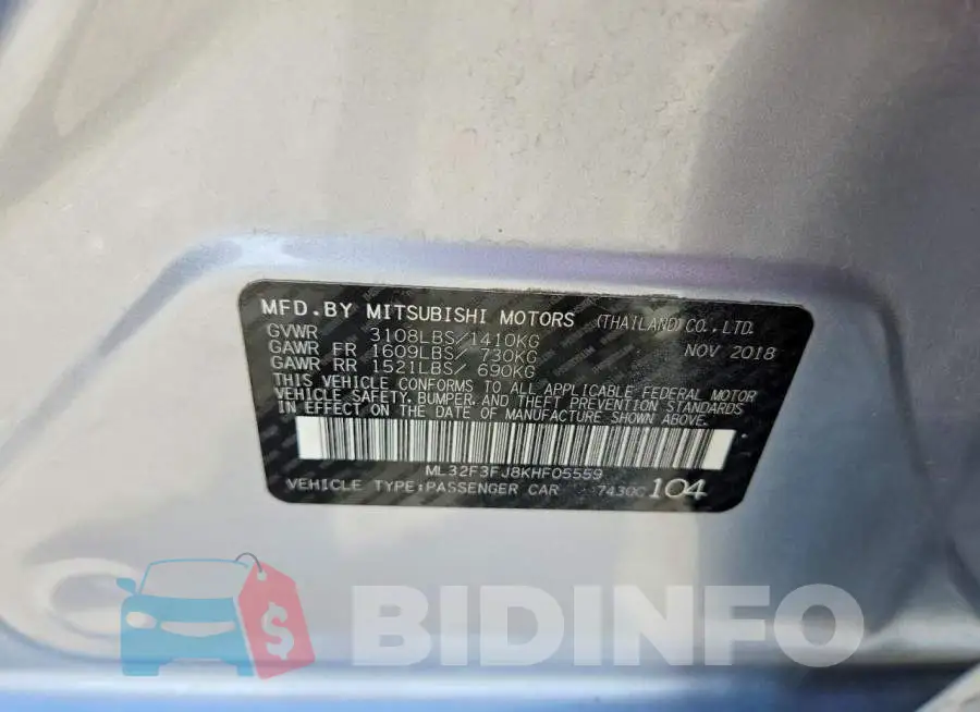 ML32F3FJ8KHF05559 Photo# 12