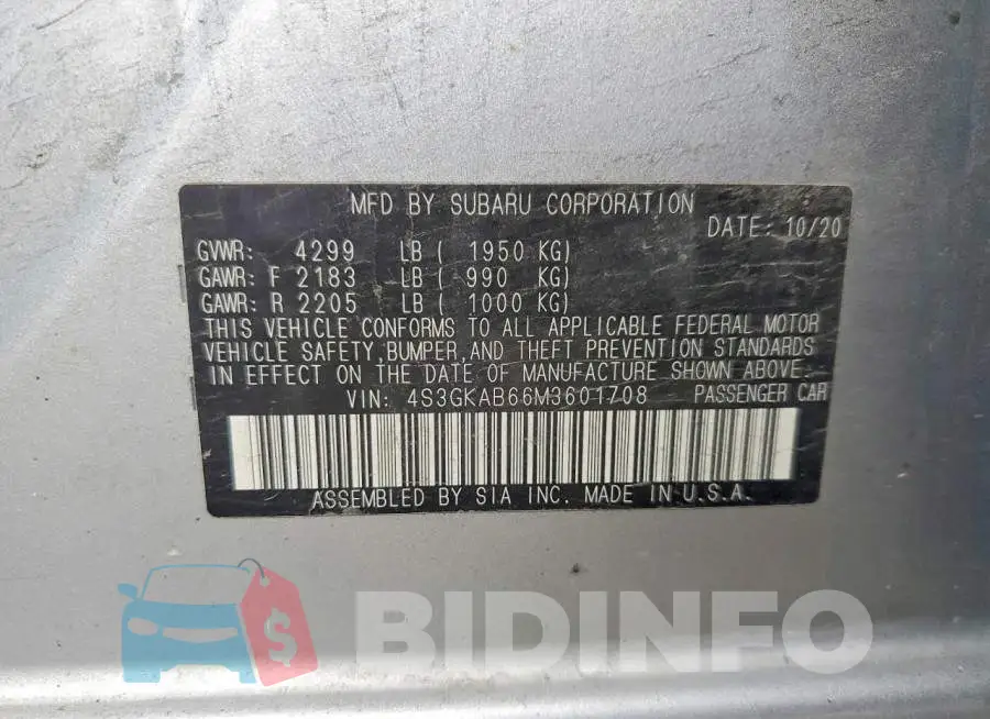 4S3GKAB66M3601708 Photo# 12