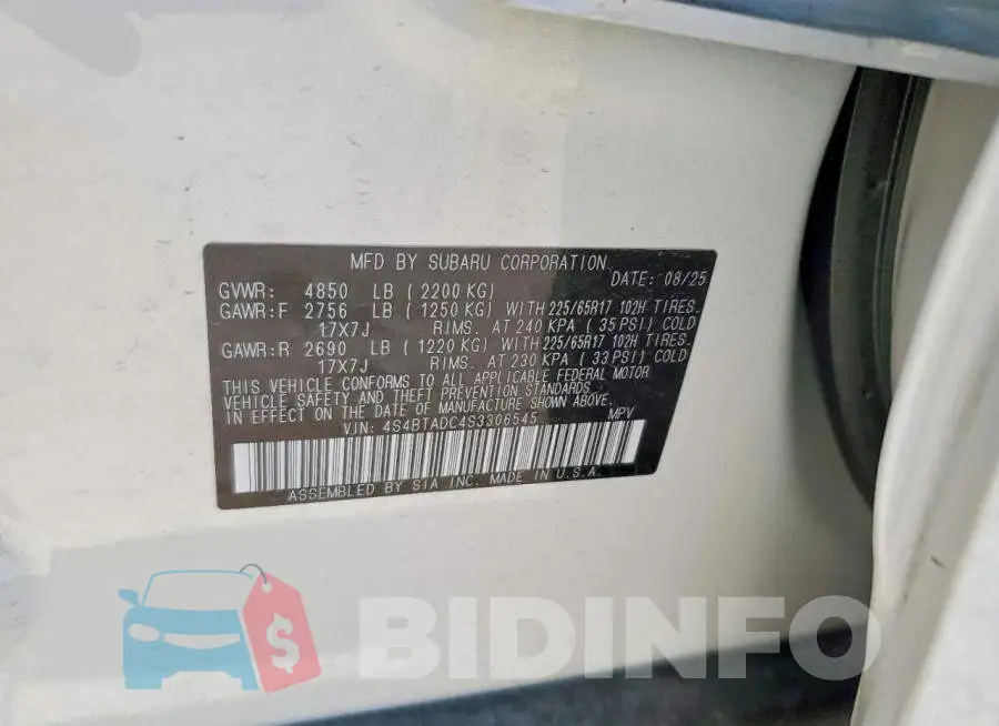 4S4BTADC4S3306545 Photo# 13