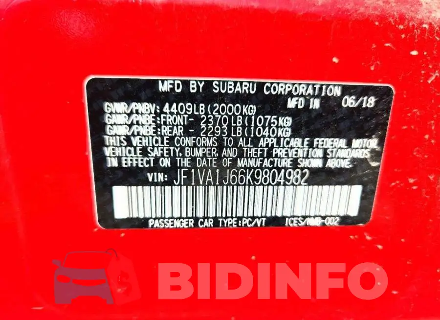 JF1VA1J66K9804982 Photo# 12