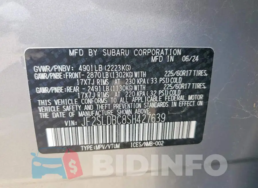 JF2SLDBC8SH427639 Photo# 14