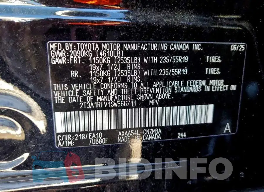 2T3A1RFV1SW566711 Photo# 14