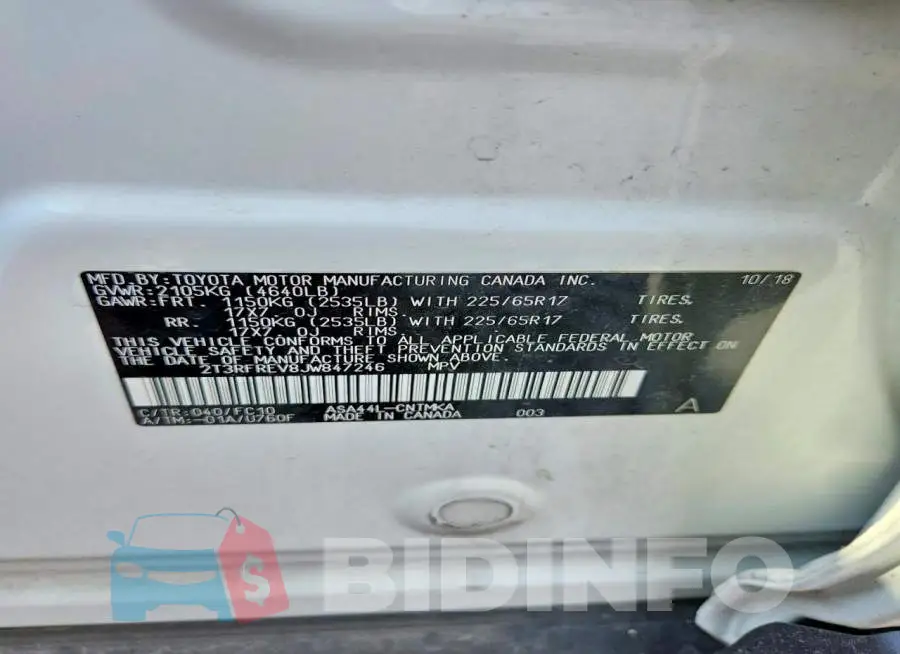 2T3RFREV8JW847246 Photo# 14