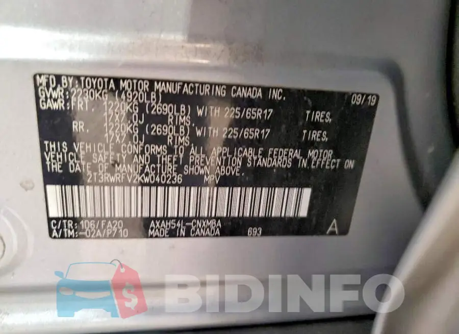 2T3RWRFV2KW040236 Photo# 14