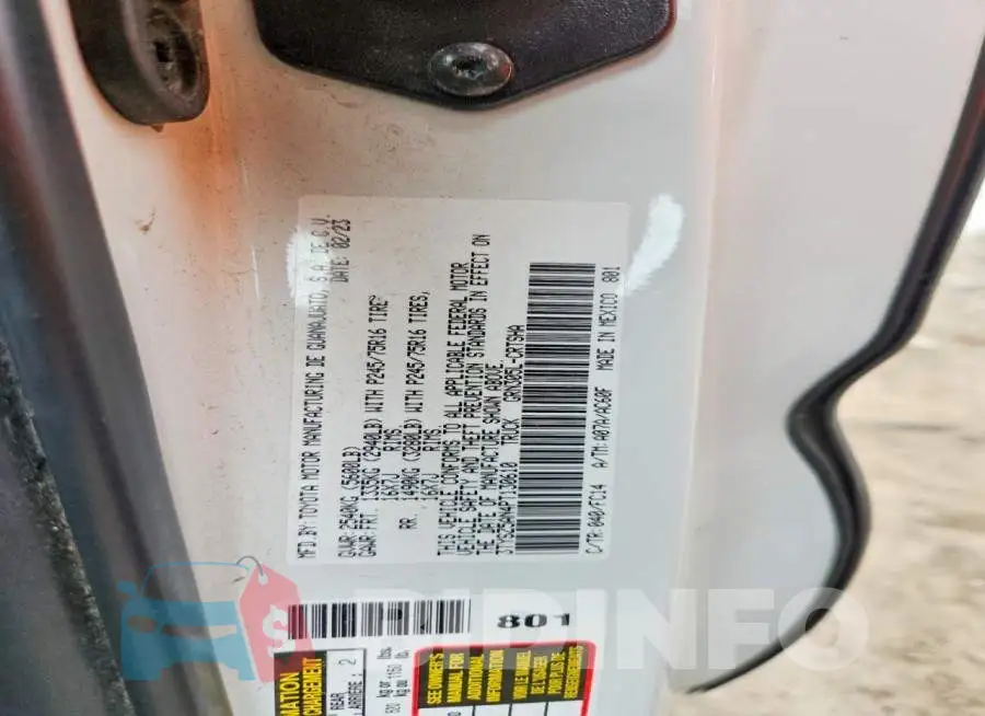 3TYSZ5AN4PT130610 Photo# 12