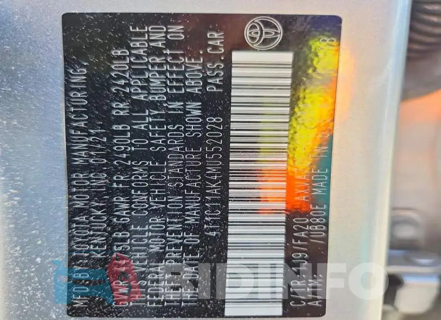 4T1C11AK4MU552028 Photo# 12