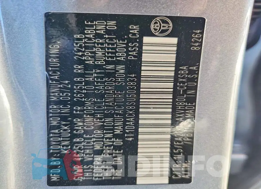 4T1DAACK8SU503834 Photo# 12