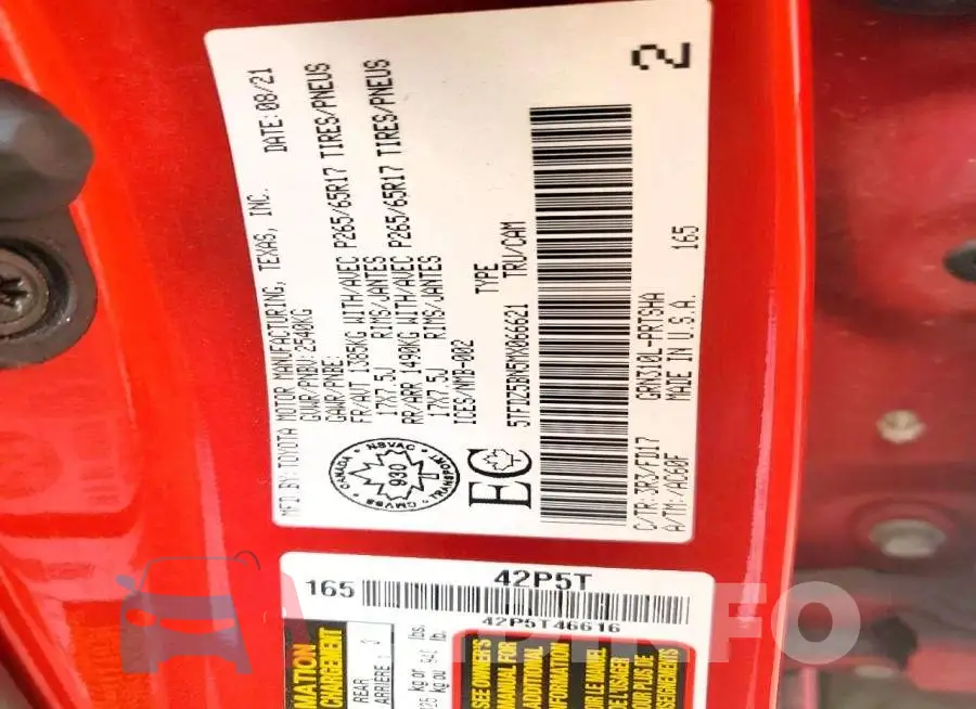 5TFDZ5BN5MX066621 Photo# 13