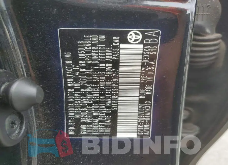 5YFBURHE9HP690267 Photo# 12