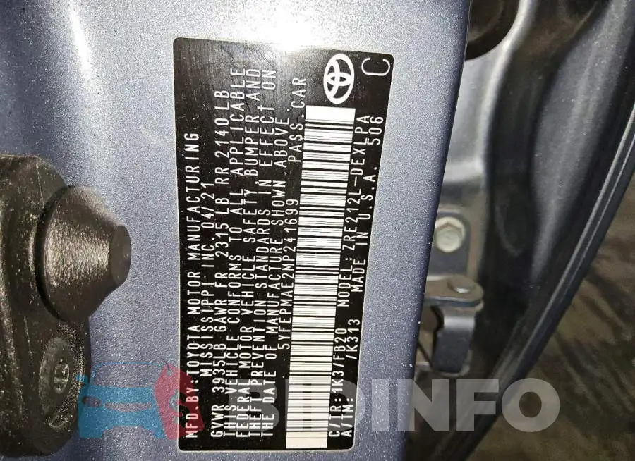 5YFEPMAE2MP241699 Photo# 12