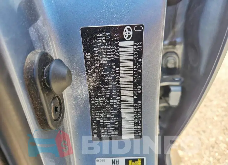 5YFP4RCE4LP029719 Photo# 12