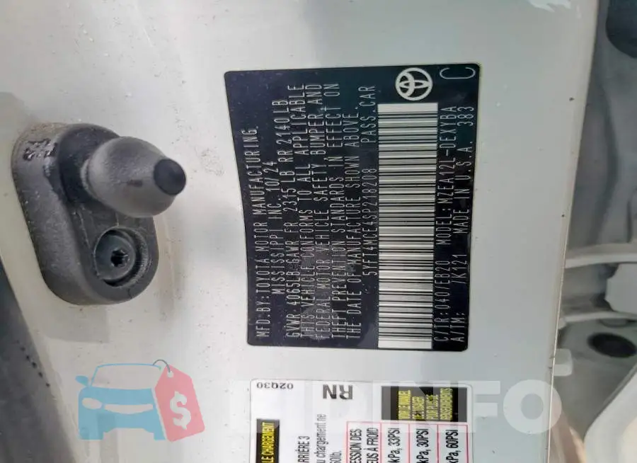5YFT4MCE4SP218208 Photo# 12