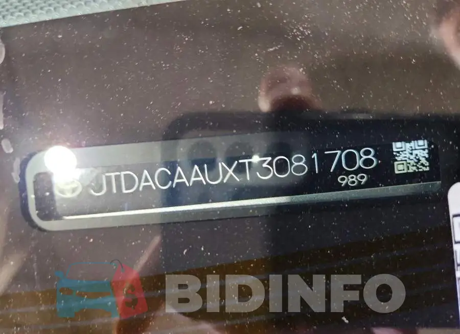 JTDACAAUXT3081708 Photo# 13