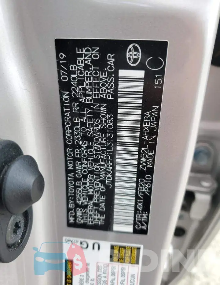 JTDKARFP1L3131083 Photo# 13