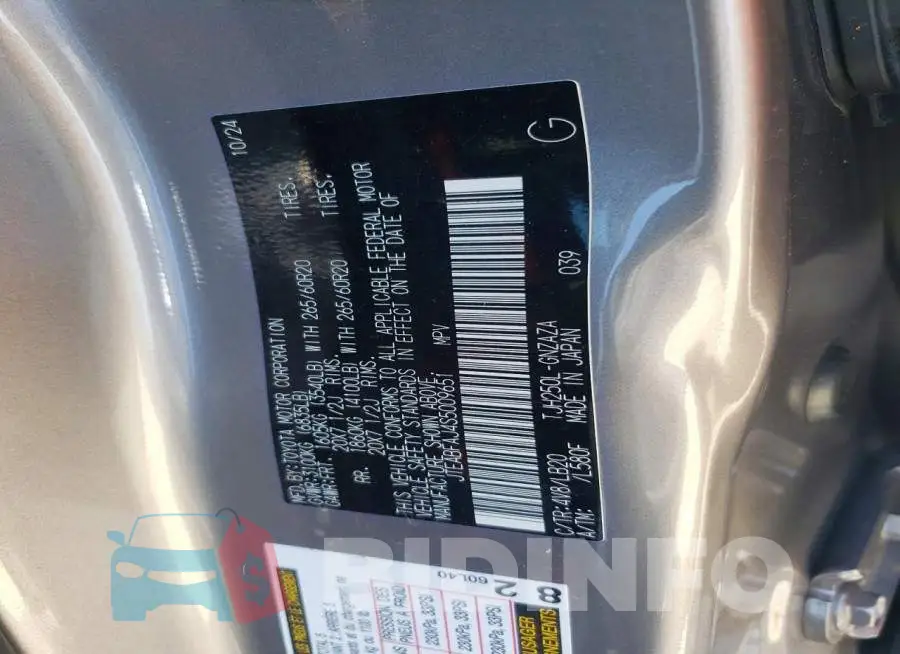 JTEABFAJ4S5009651 Photo# 13