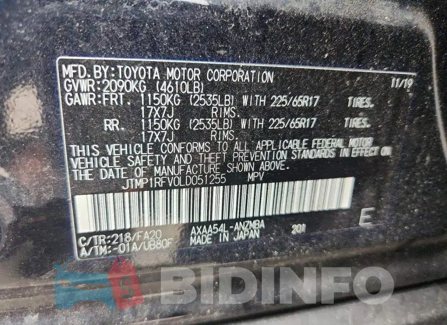 JTMP1RFV0LD051255 Photo# 13