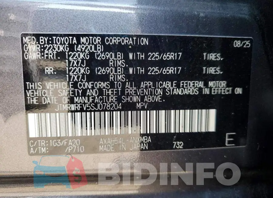 JTMRWRFV5SJ078204 Photo# 14