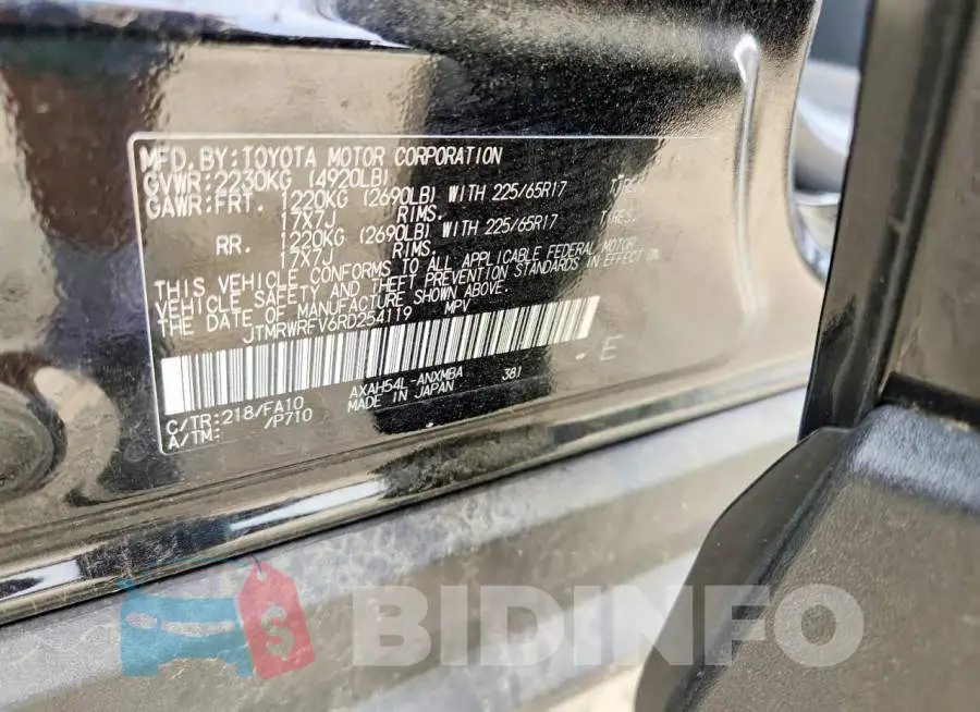 JTMRWRFV6RD254119 Photo# 14
