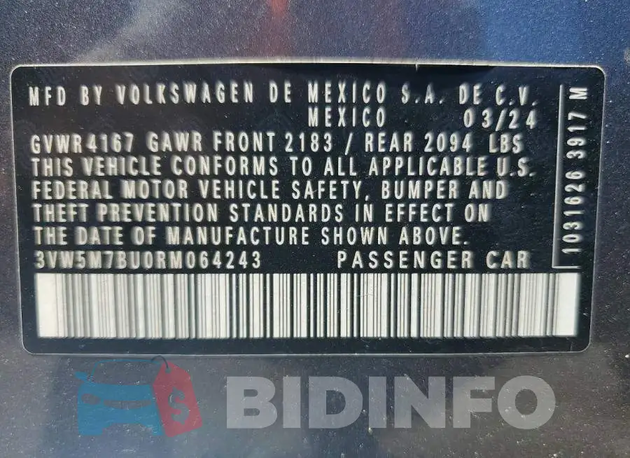 3VW5M7BU0RM064243 Photo# 12