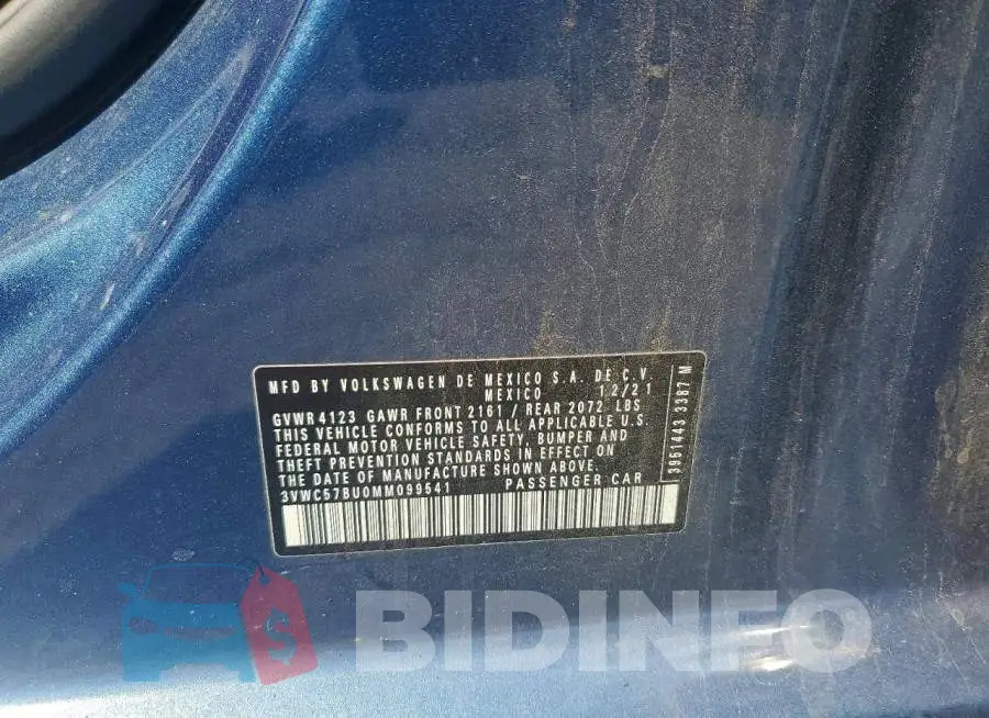 3VWC57BU0MM099541 Photo# 12