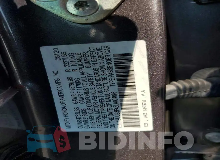 19UUB3F43LA004096 Photo# 12
