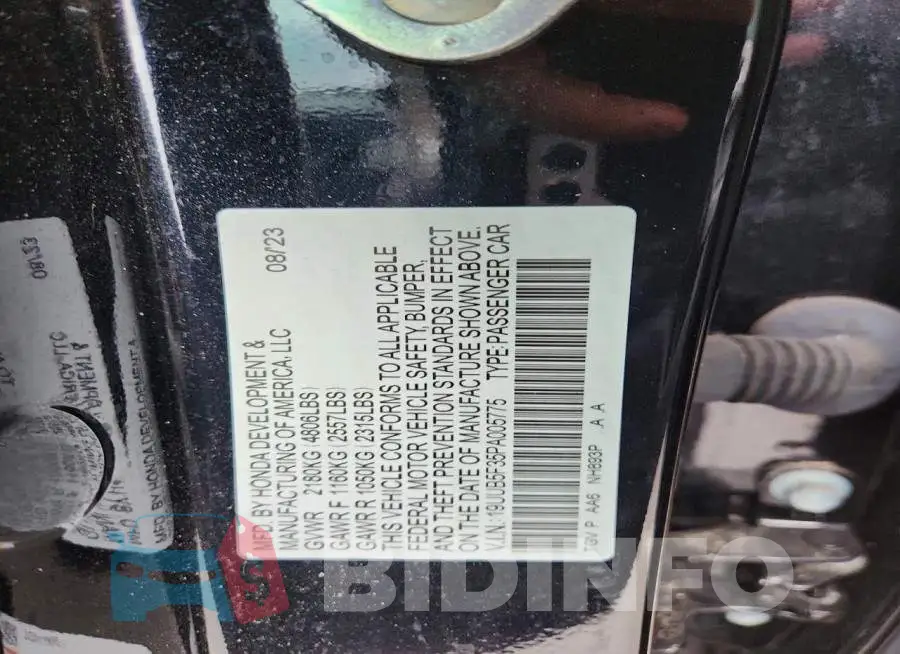 19UUB5F35PA005775 Photo# 12