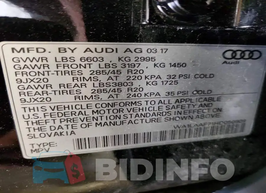 WA1LAAF71HD050909 Photo# 13