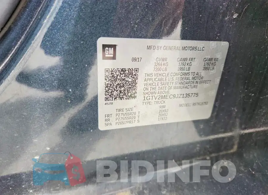 1GTV2MEC9JZ135775 Photo# 12