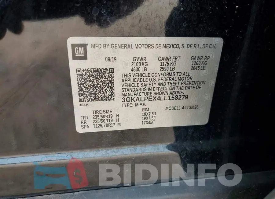 3GKALPEX4LL158279 Photo# 13