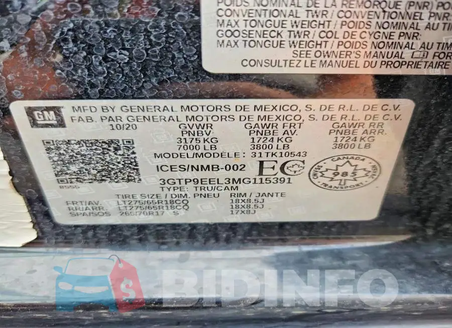 3GTP9EEL3MG115391 Photo# 12