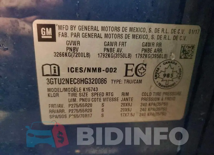 3GTU2NEC8HG320086 Photo# 12
