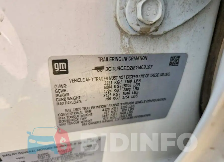 3GTU9CED2MG468107 Photo# 12