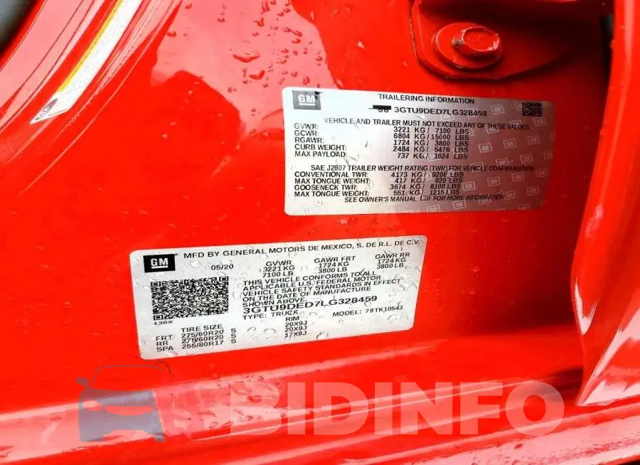 3GTU9DED7LG328459 Photo# 12