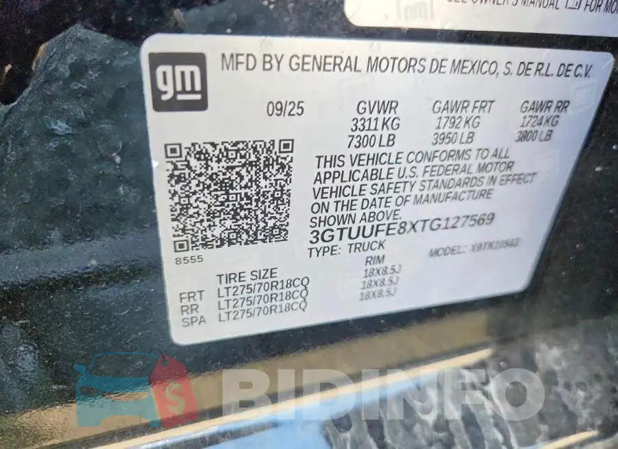 3GTUUFE8XTG127569 Photo# 12