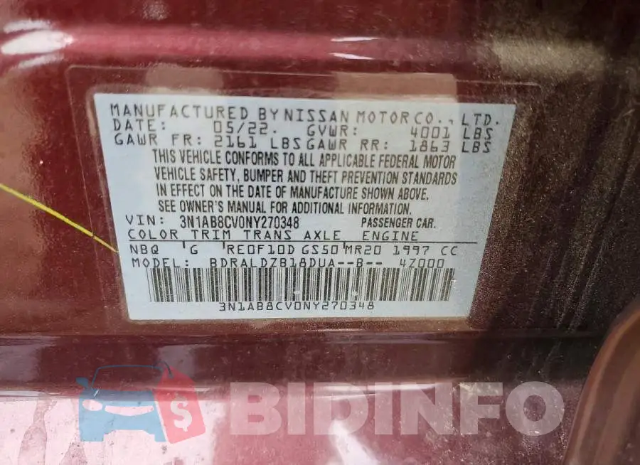 3N1AB8CV0NY270348 Photo# 12