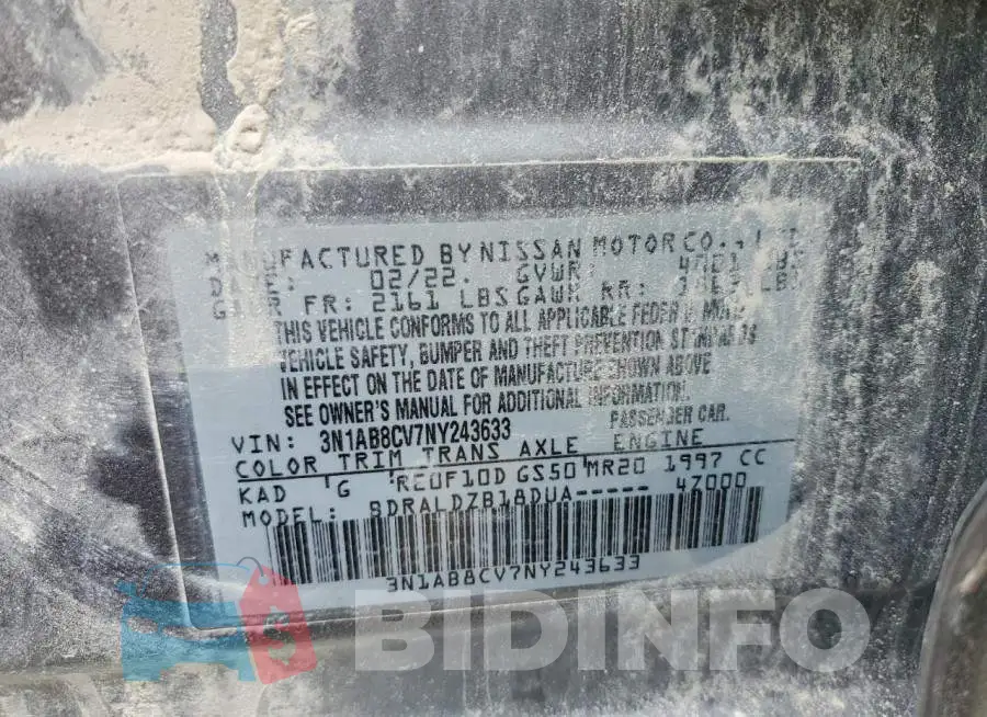 3N1AB8CV7NY243633 Photo# 12