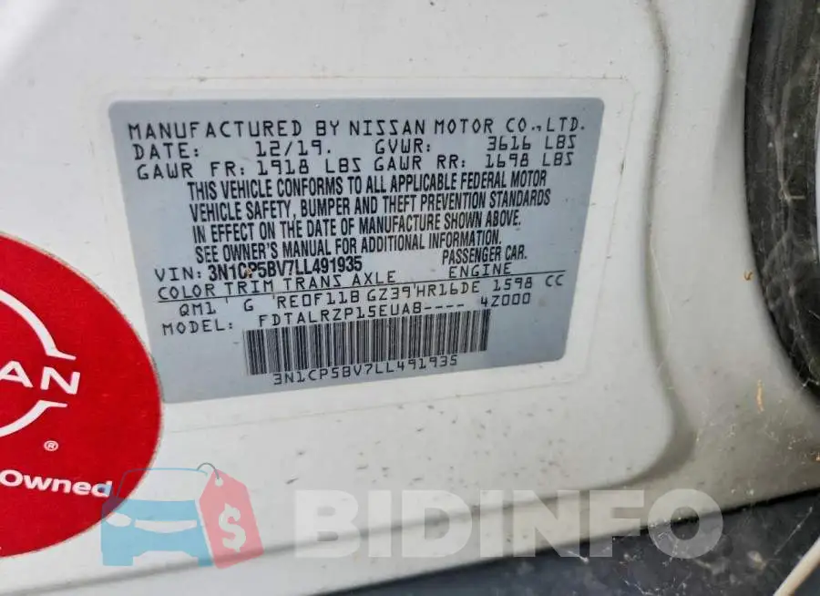 3N1CP5BV7LL491935 Photo# 14