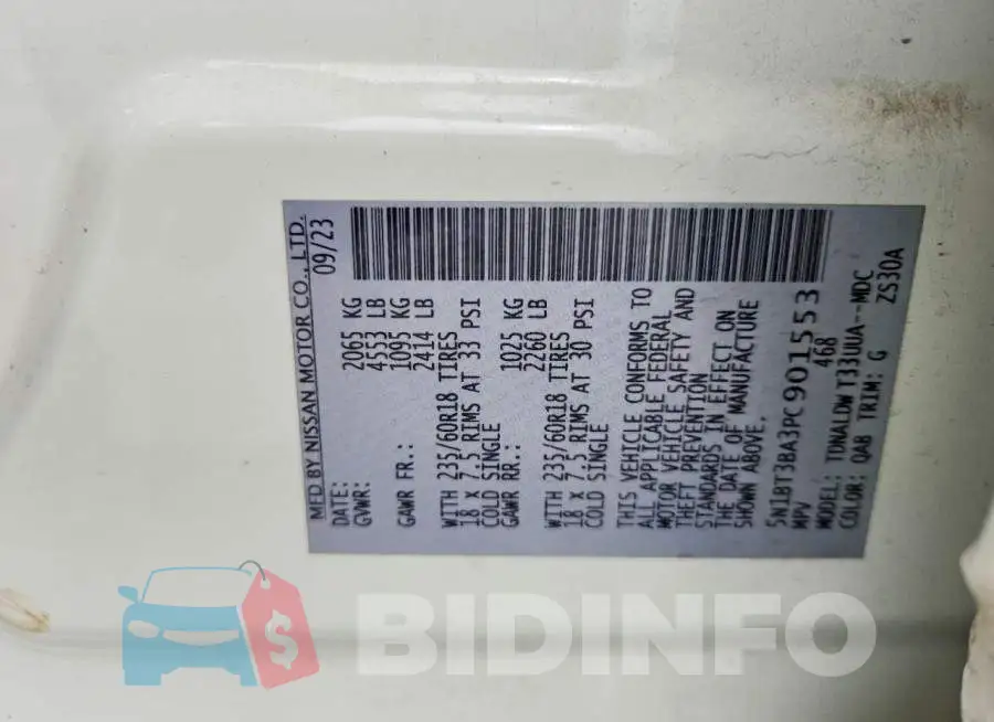 5N1BT3BA3PC901553 Photo# 12