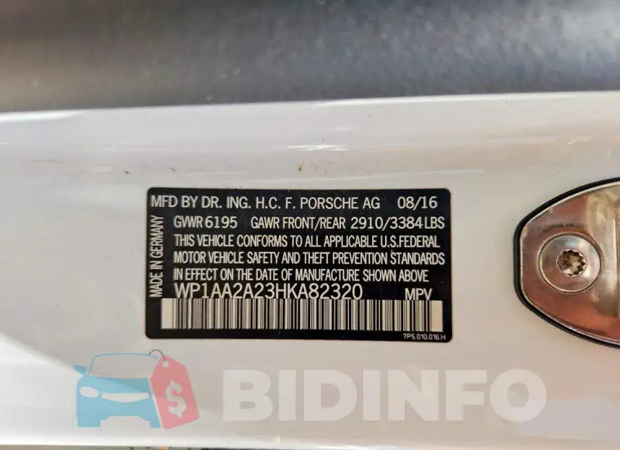 WP1AA2A23HKA82320 Photo# 13