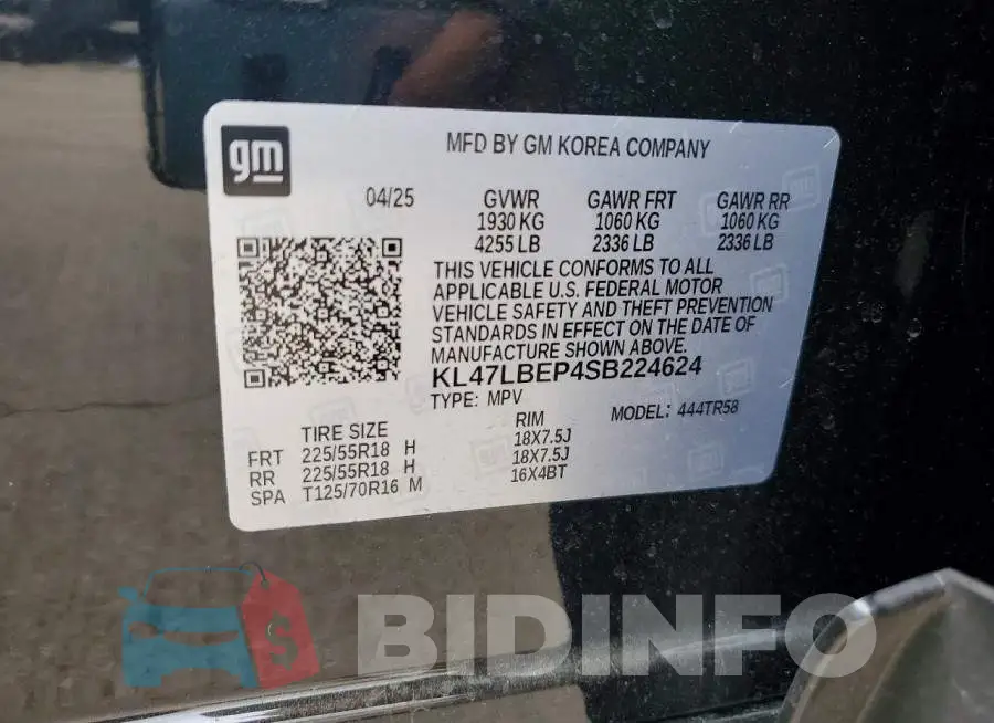 KL47LBEP4SB224624 Photo# 13